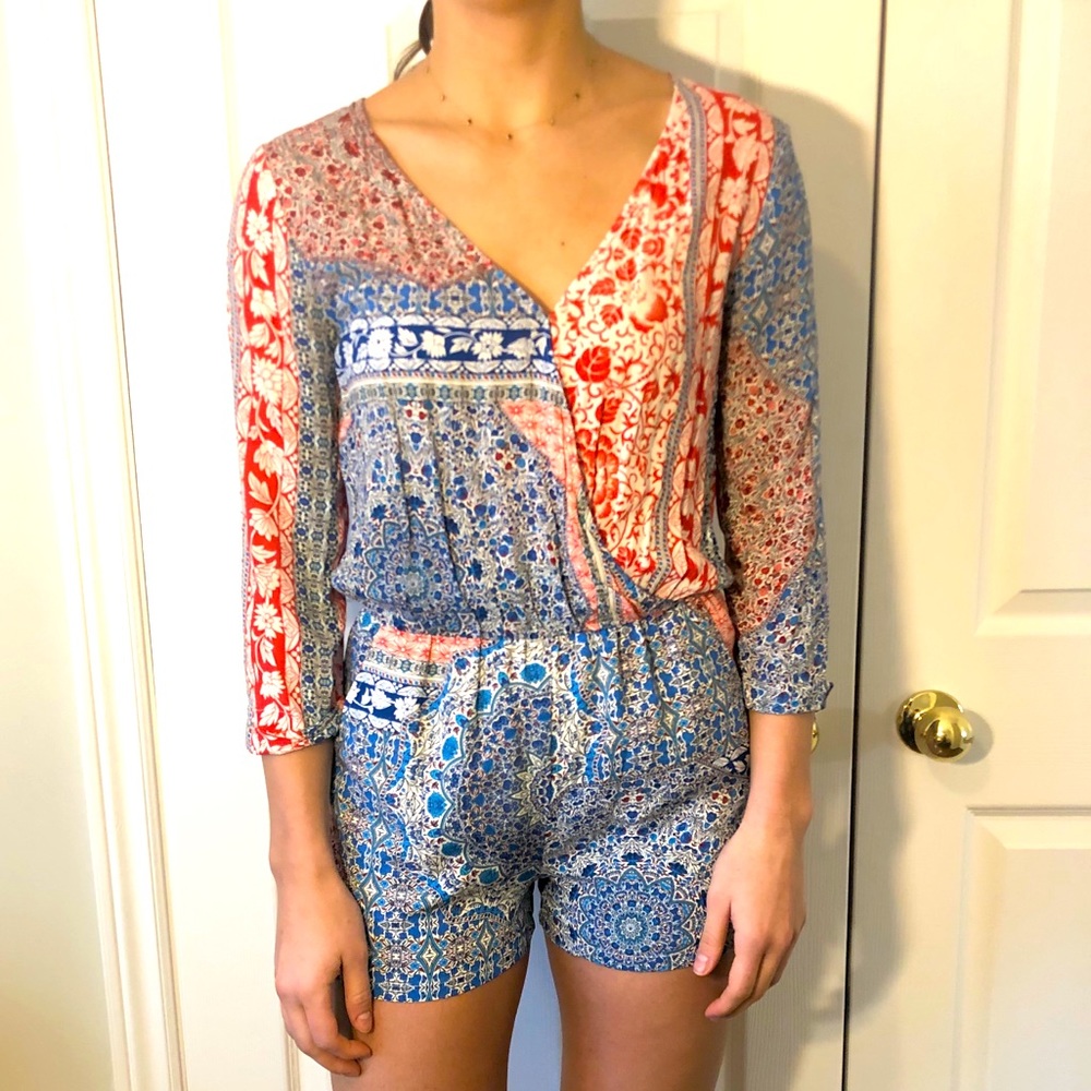 Patterned Romper